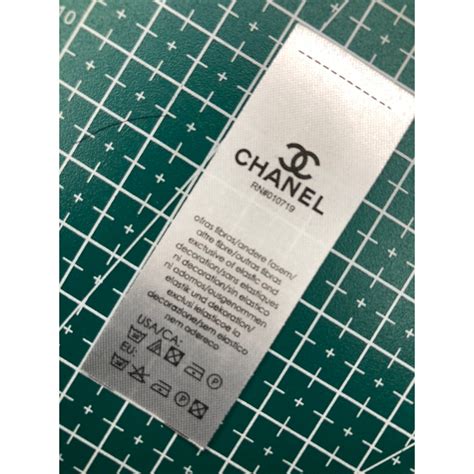 chanel wash tag